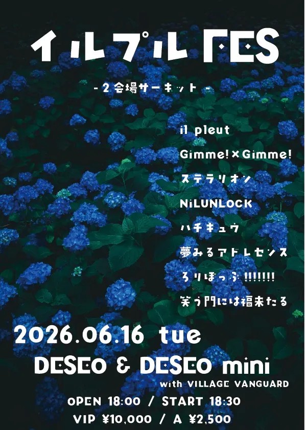 il pleut pre. 「イルプルFES-2会場サーキット-」 DESEO mini